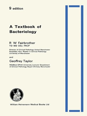 cover image of A Text-Book of Bacteriology